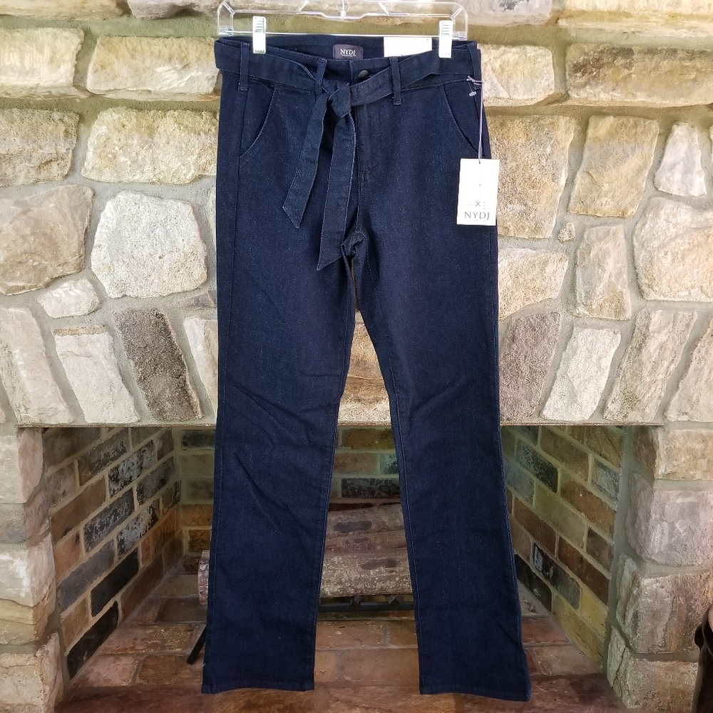 NYDJ Marilyn Straight Denim Trousers Size 2